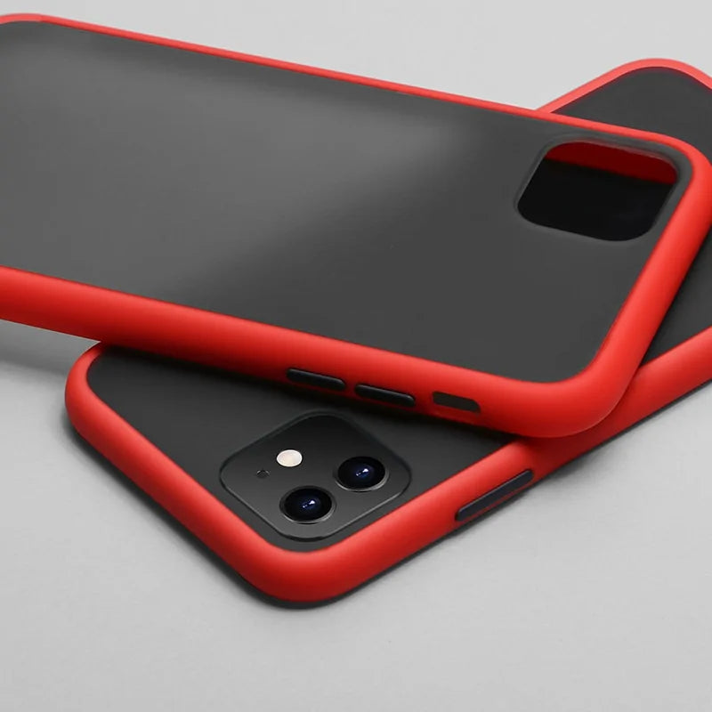 "ClearGuard" Shockproof Transparent Silicone Phone Case For iPhone