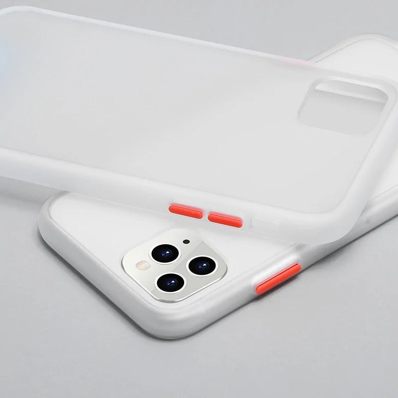 "ClearGuard" Shockproof Transparent Silicone Phone Case For iPhone