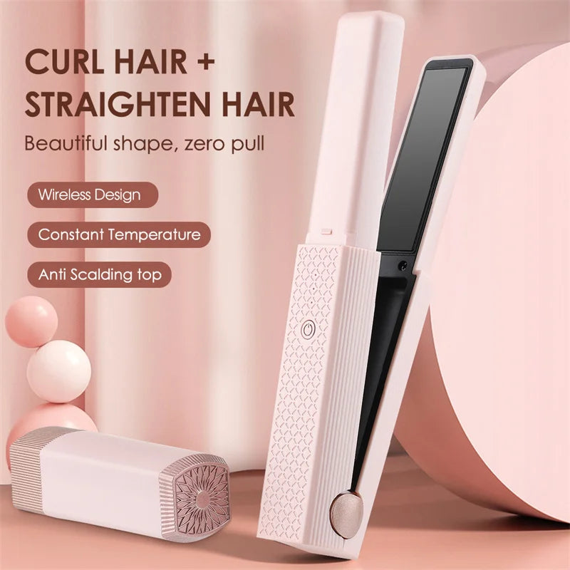 "GlamJet" Mini Wireless USB Straightener and Curler